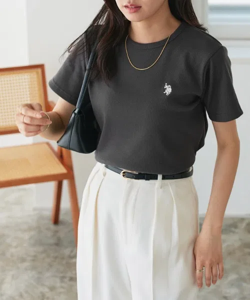 Женская футболка с длинным рукавомиз рибаны U.S. POLO ASSN., Blue/Other — фото 3