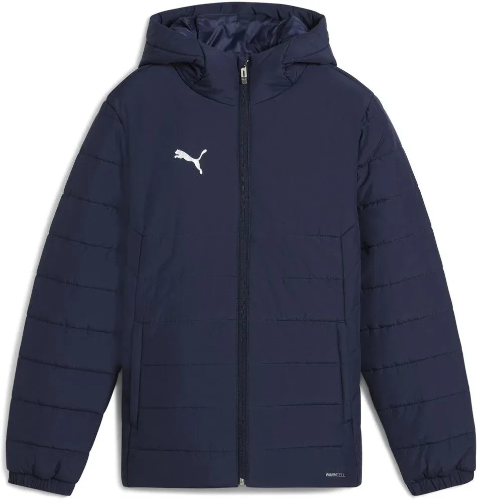 Куртка тренировочная с капюшоном TeamADDITIONS Hooded Padded Jacket Jr Puma, синий
