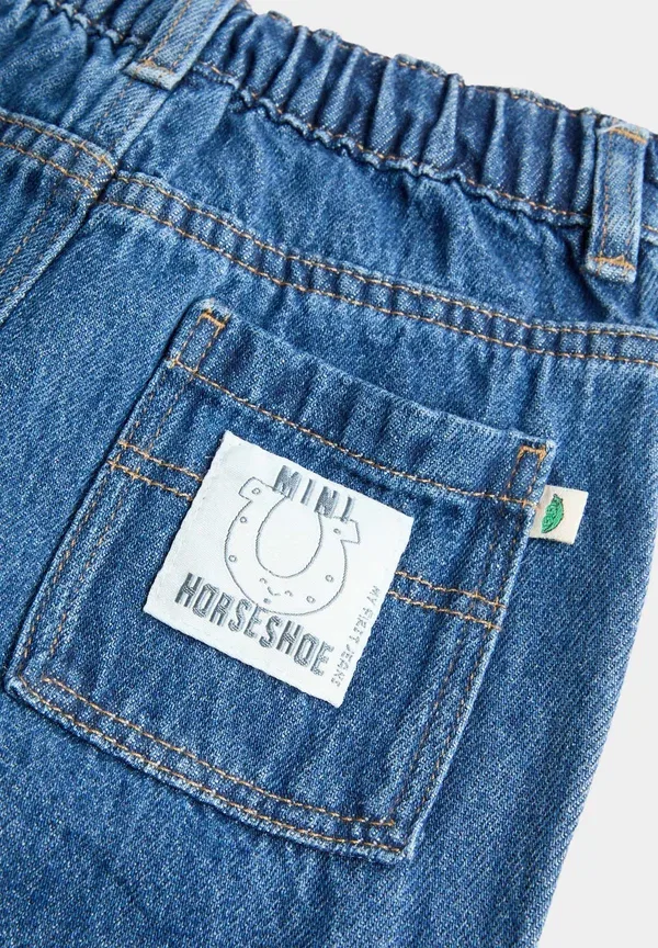 Джинсы хлопок Horseshoe straight leg jeans Marks & Spencer, denim, деним — фото 3