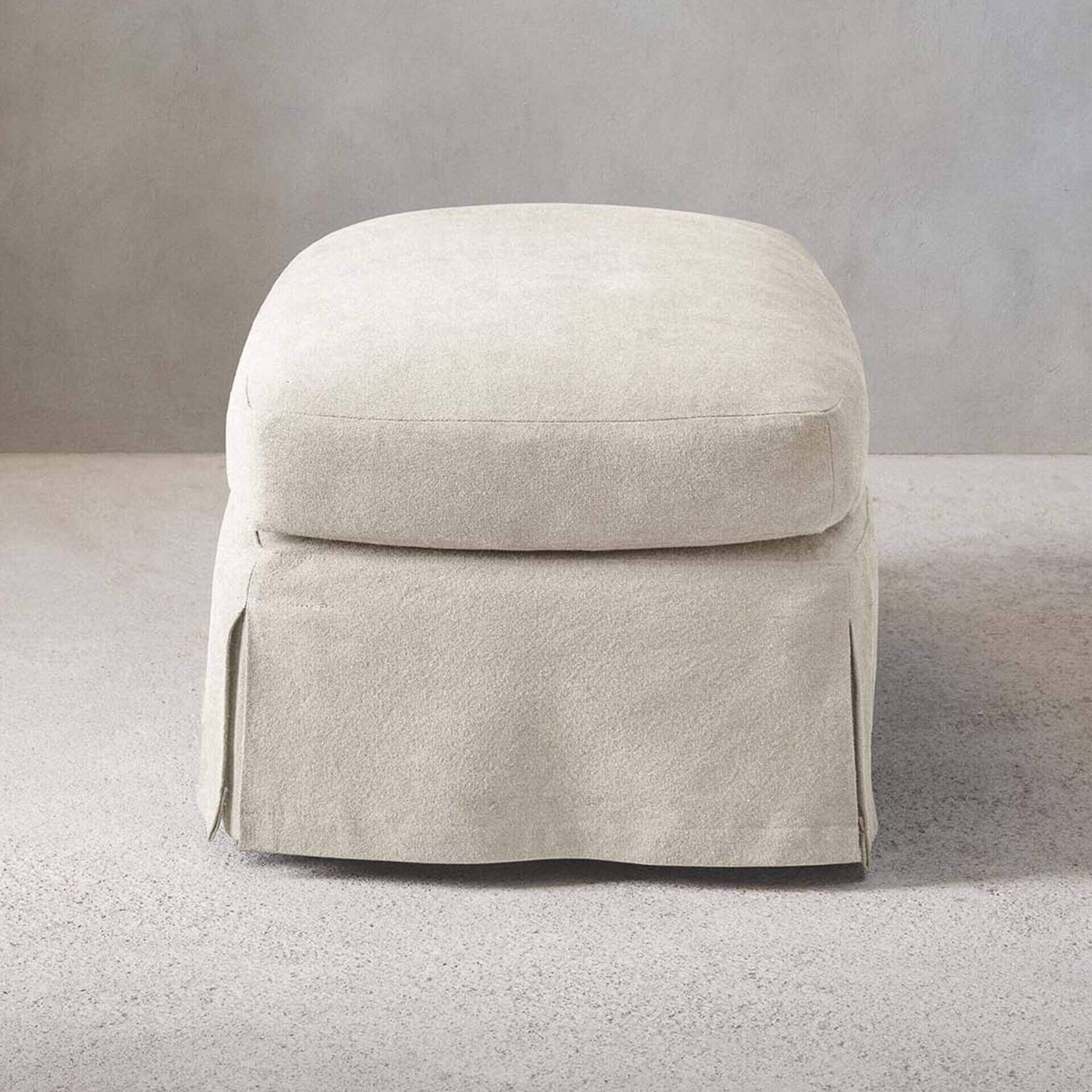 

Хлопковый чехол на подставку для ног Zara Home+ By Vincent Van Duysen Footstool 01, светло-бежевый