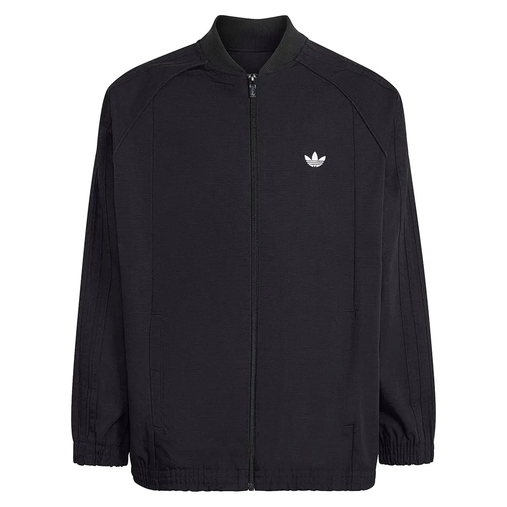 Свитшот оверсайз на молнии Adidas Originals, черный — фото 3