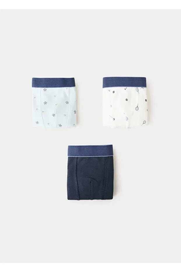 Детские шорты-боксеры для мальчиков комплект из 3 шт Karma Mango Kids, Navy Blue