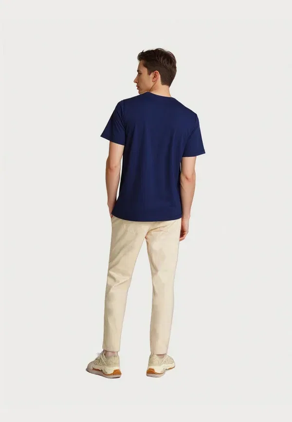 Футболка из хлопка Basic T-shirt U.S. Polo Assn, Dark Blue U.S. Polo Assn., темно-синий — фото 3