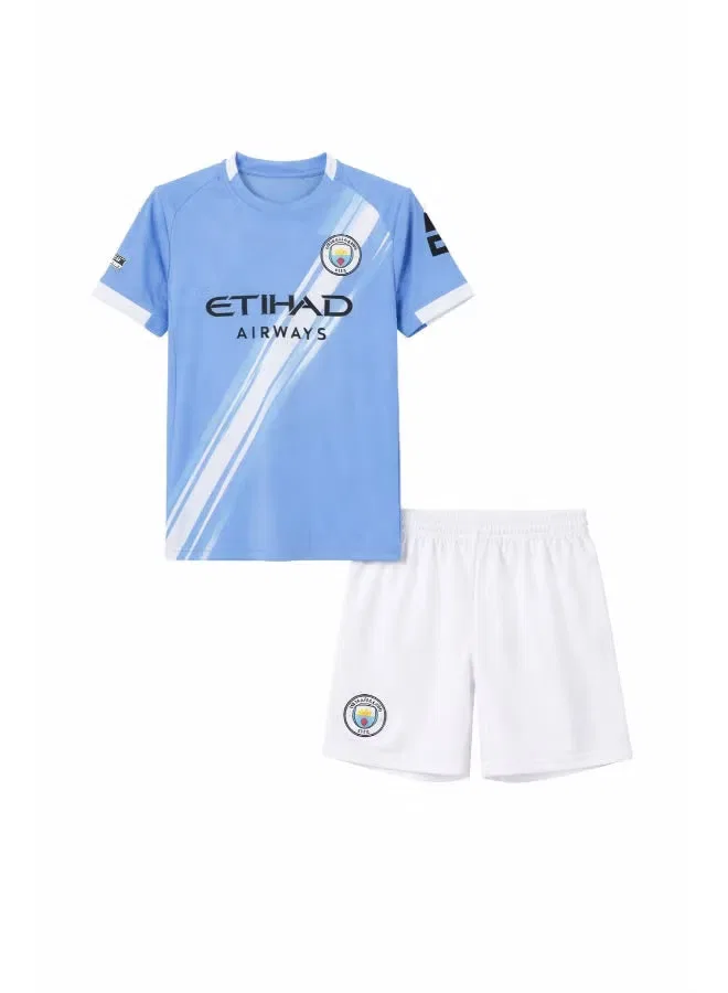 Комплект футбольный с коротким рукавом Manchester City Home Team Toyland — фото 2