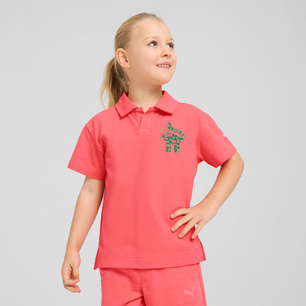 

Детская рубашка-поло из пике Cats Club Puma, красный