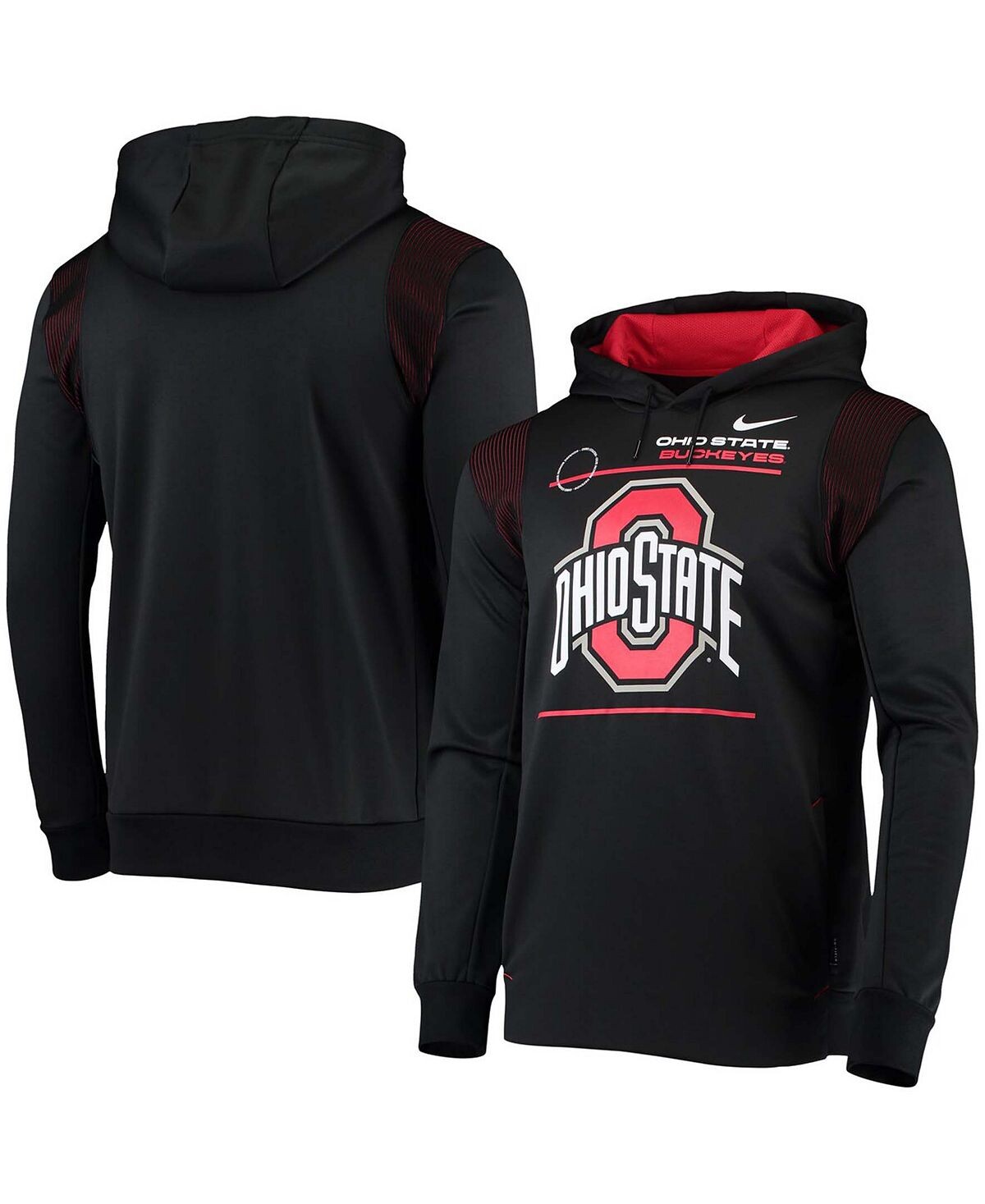 

Мужская толстовка с капюшоном ohio state buckeyes 2021 player sideline performance Nike, черный