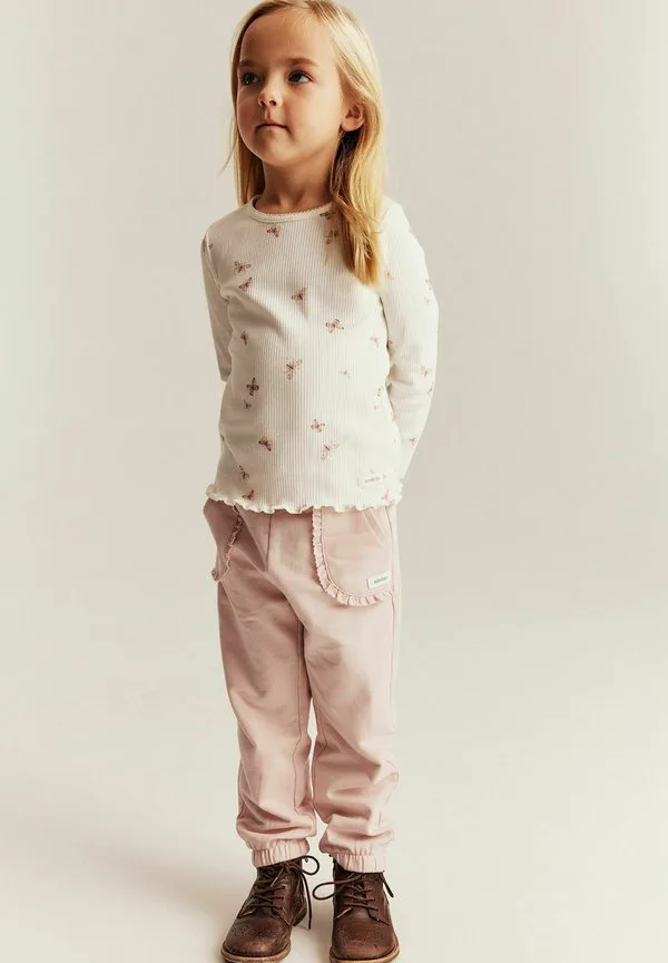 Спортивные штаны для бега с кружевной отделкой Newbie, Light Pink