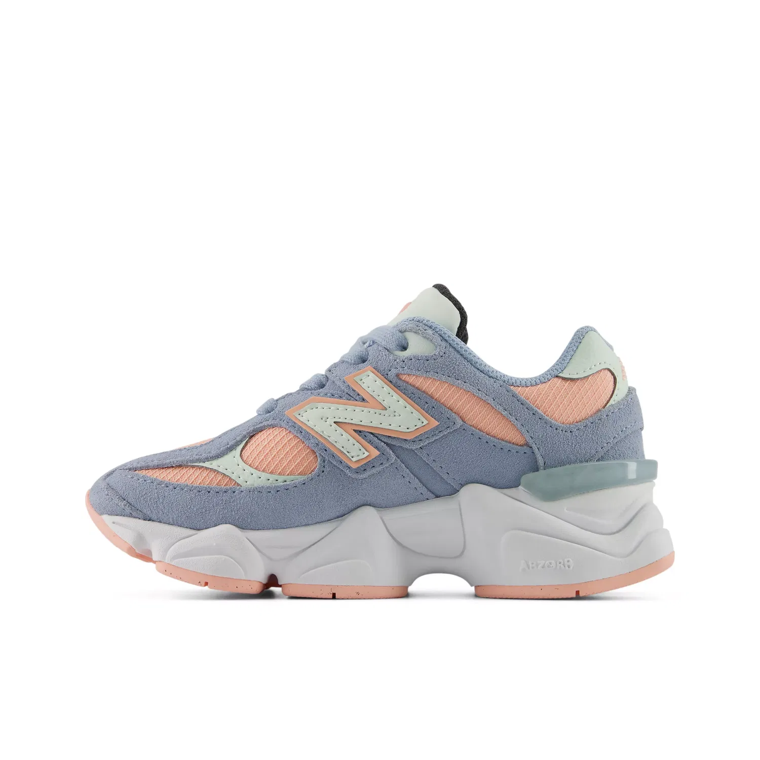 Детские кроссовки New Balance 9060 Lace, Mint Water With Light Arctic Grey — фото 3