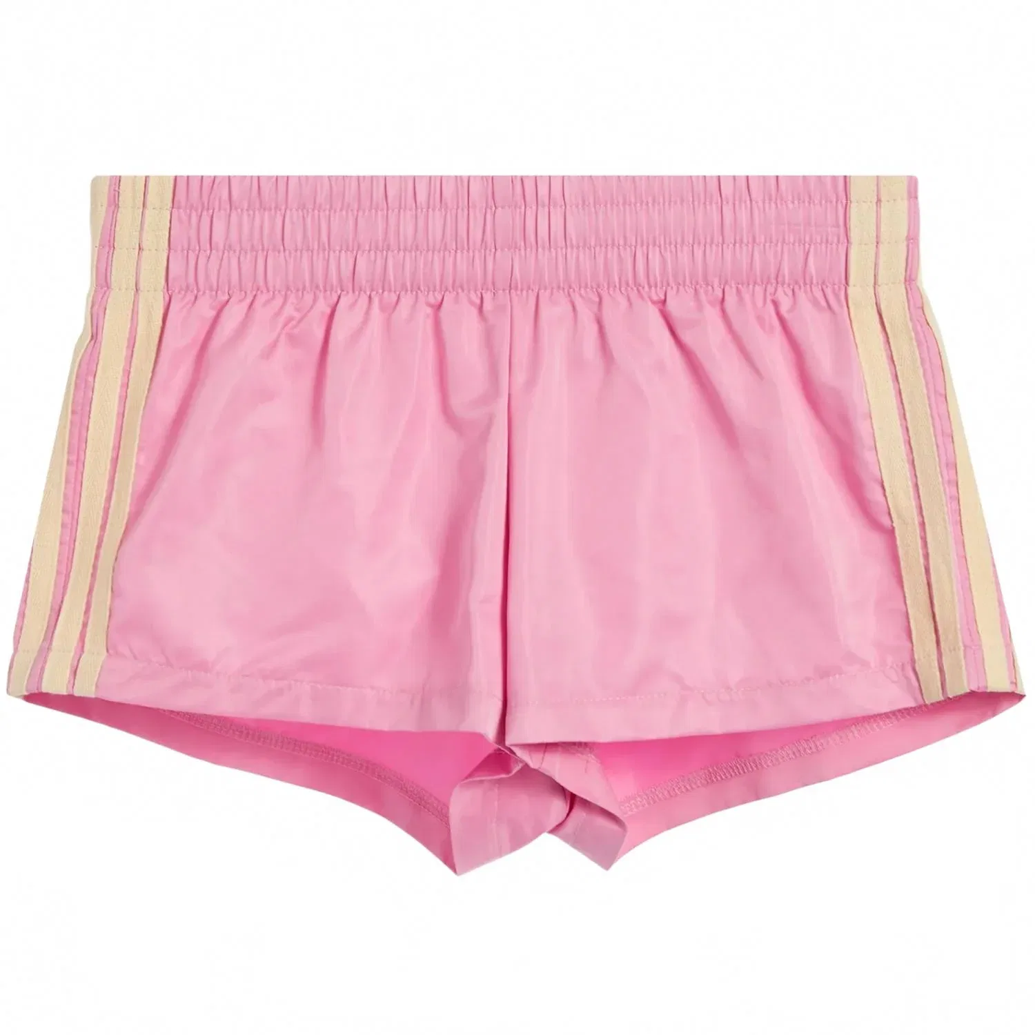 Детские шорты для девочек спортивные с контрастными полосами Jordyn Contrast Stripe KatieJnyc, Bubblegum Canary — фото 3