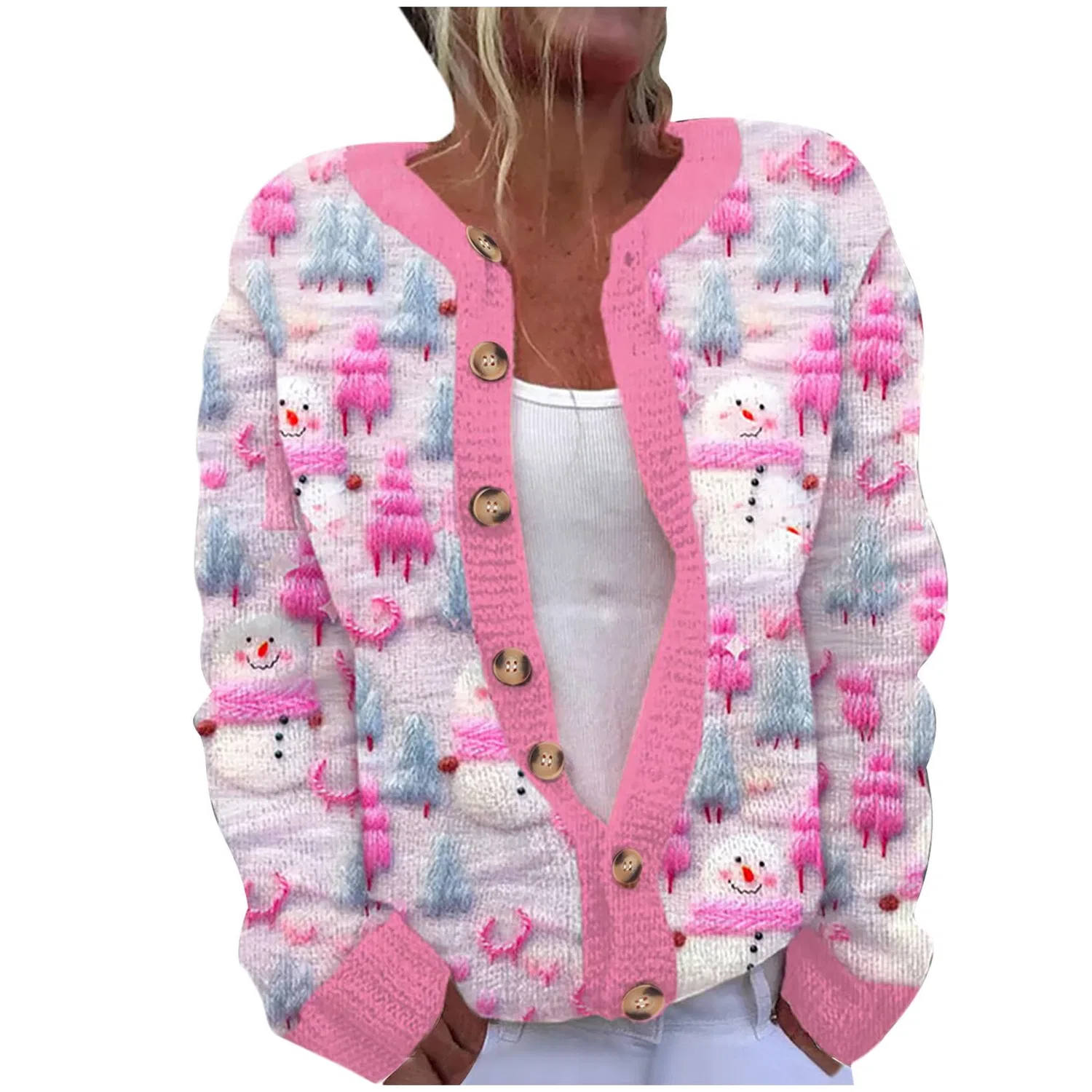 Женский свитер с рождественским принтом Christmas Jumper, 10 Multicolore