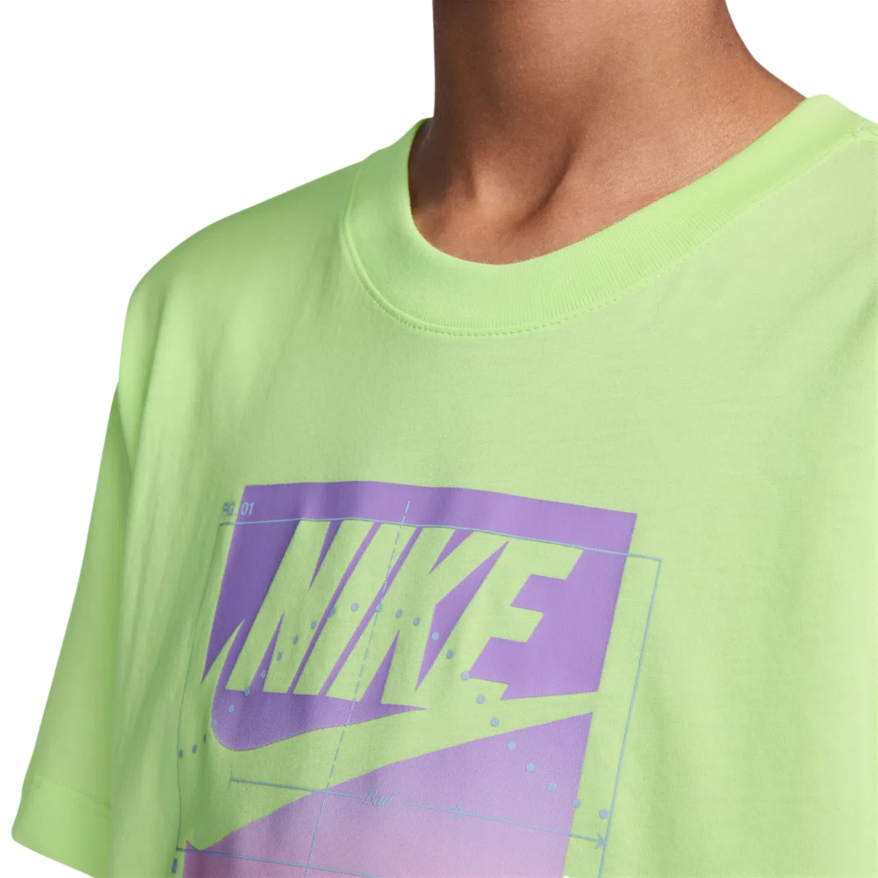 Футболка для мальчиков Rise and Shine Nike, цвет Multi/Light Liquid Lime — фото 3