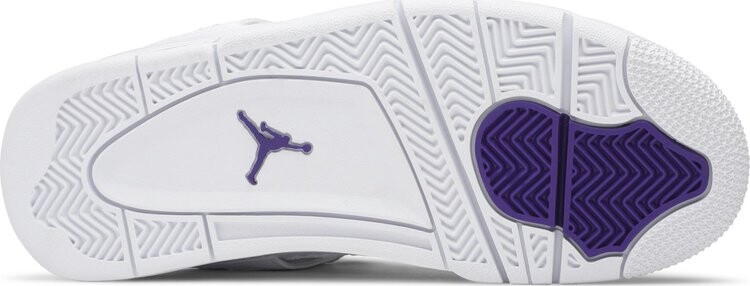Кроссовки Air Jordan 4 Retro GS Purple Metallic, фиолетовый — фото 4