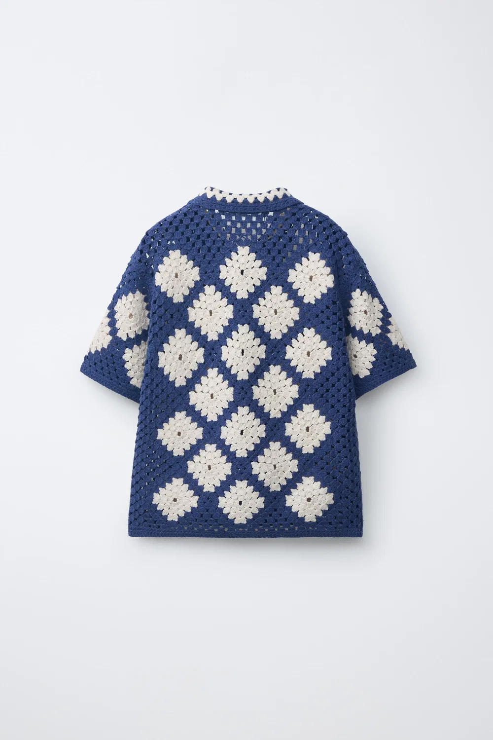 Вязаная толстовка ARGYLE ZARA, Navy Blue — фото 2