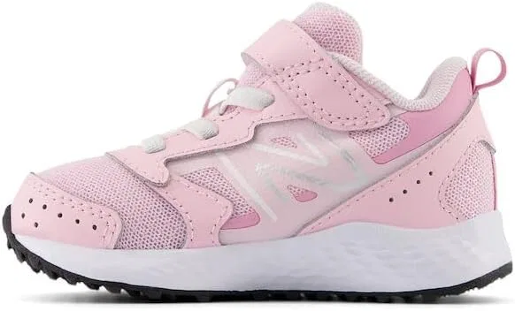 Детские кроссовки для бега с бунге-шнуровкой Fresh Foam 650 V1 New Balance, Light Raspberry/Pink Sugar — фото 2
