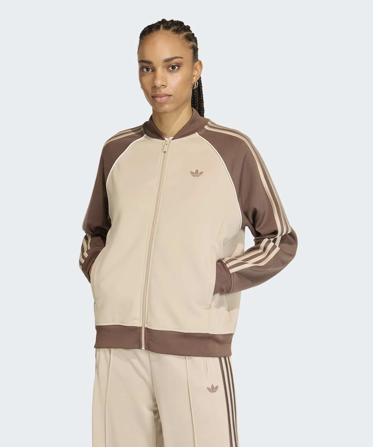 Толстовка SST Loose Tracktop adidas Originals бежевая