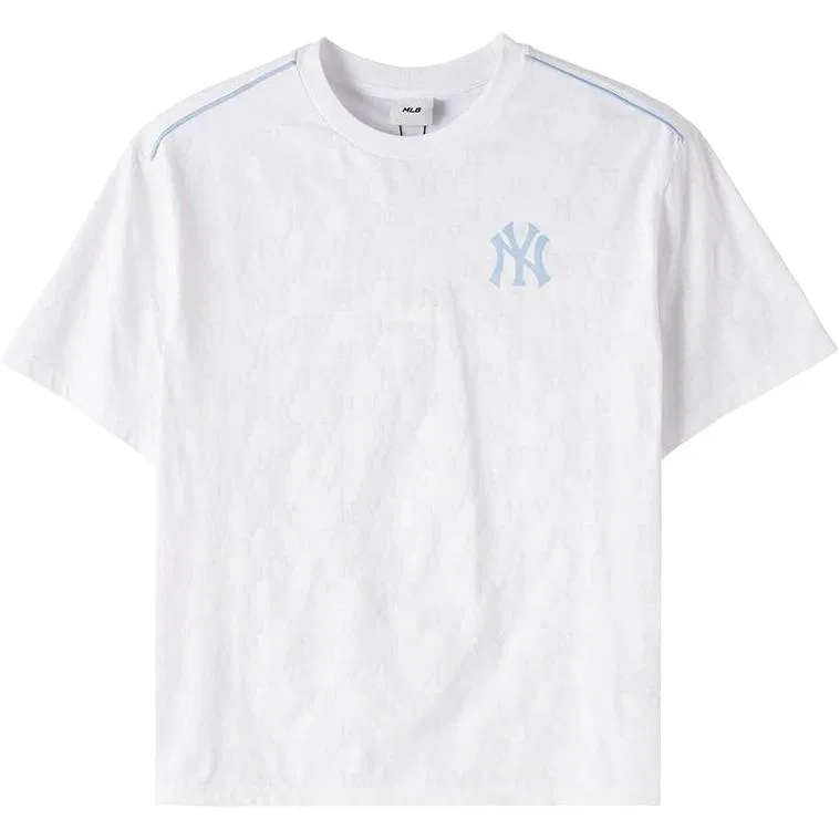 Детская футболка с коротким рукавом MLB, White/Light Blue