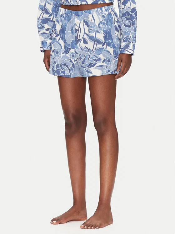 Короткие пижамные шорты relaxed fit Gap, синий