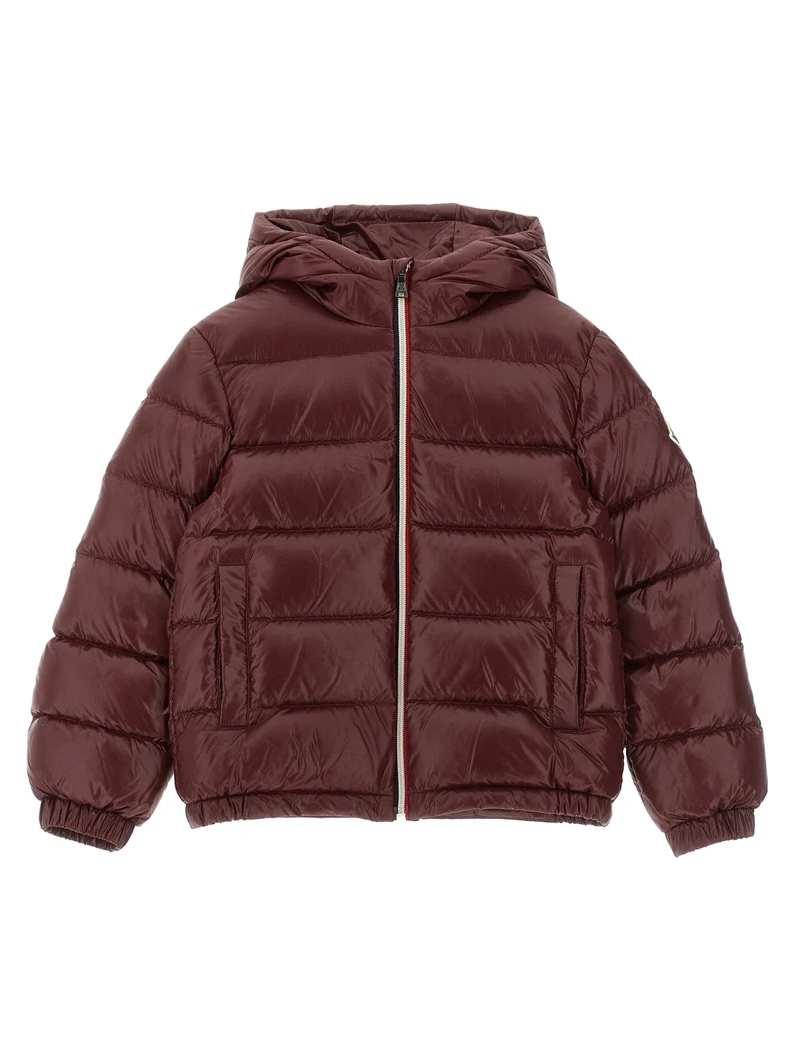 Пуховик New Aubert Moncler Enfant, бордовый