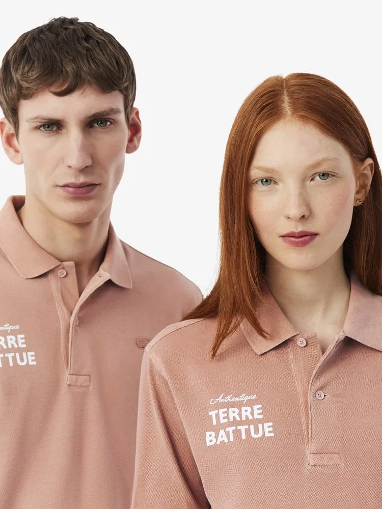 Футболка поло с графическим принтом Roland Garros LACOSTE, Orange — фото 2