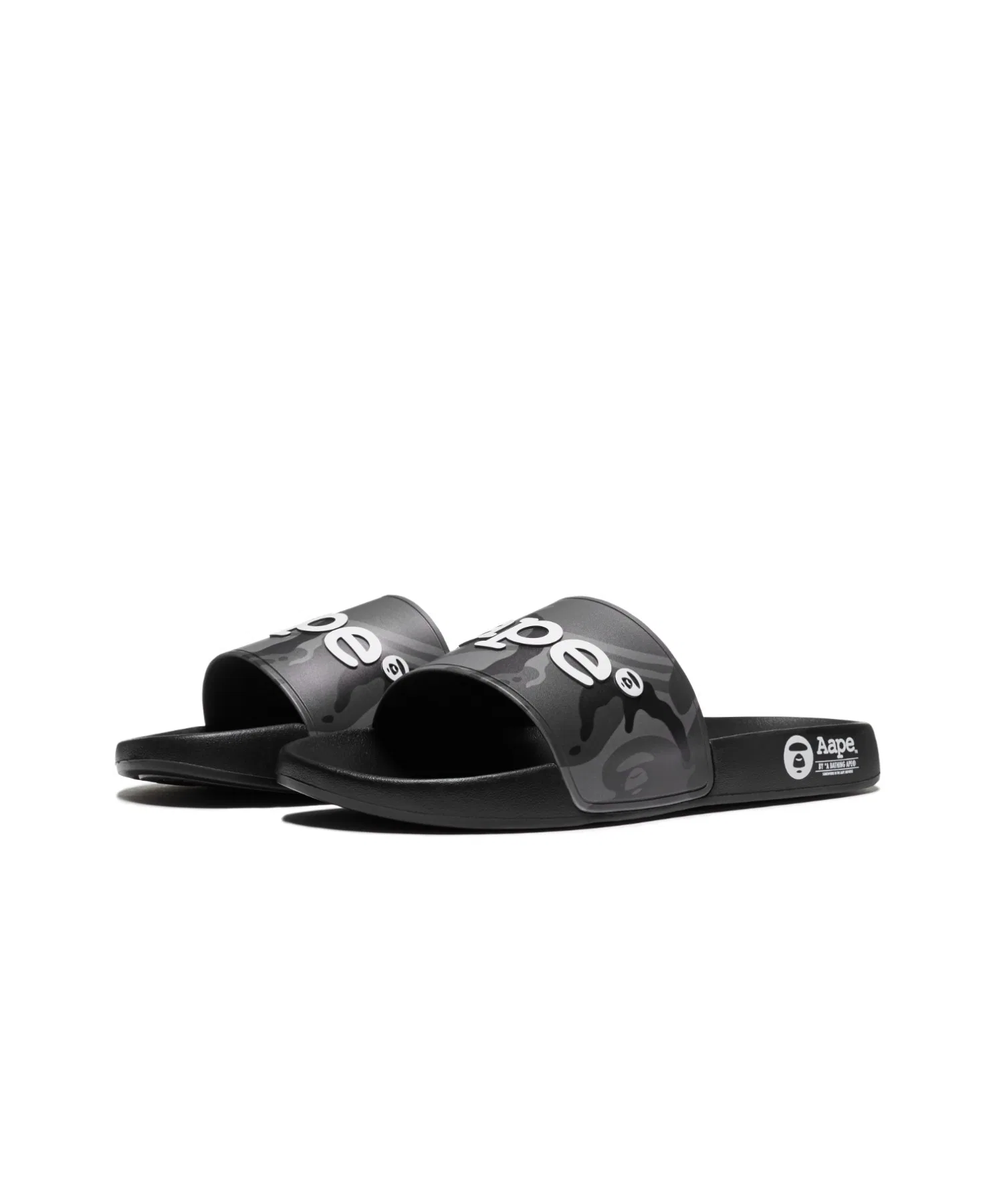 Унисекс сланцы AAPE SLIDER чёрные