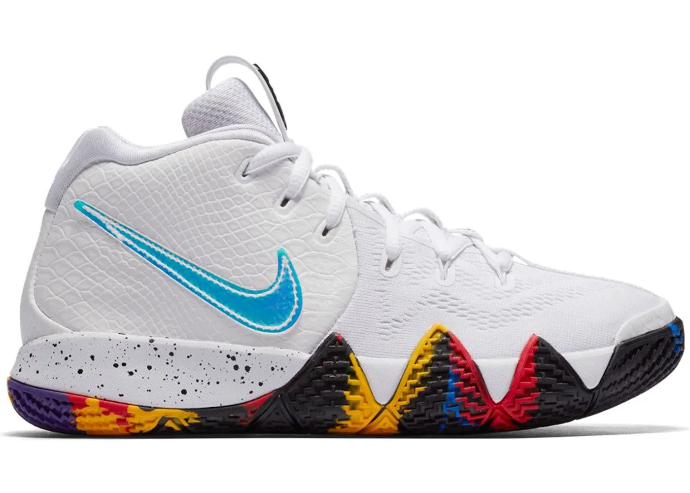 Детские кроссовки для мальчиков баскетбольные Nike Kyrie 4, White/Multi-Color