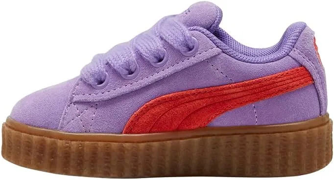Детские кроссовки для девочек с шнуровкой Fenty X Creeper Phatty PUMA, Purple — фото 3