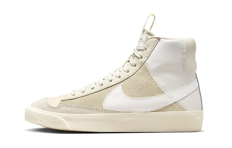 Детские кроссовки для скейтбординга с большим Swoosh Blazer Mid 77 SE Dance Nike, White Phantom