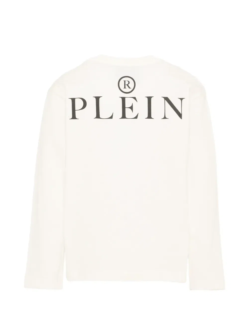 Футболка с логотипом в виде черепа Philipp Plein Junior, белый — фото 2