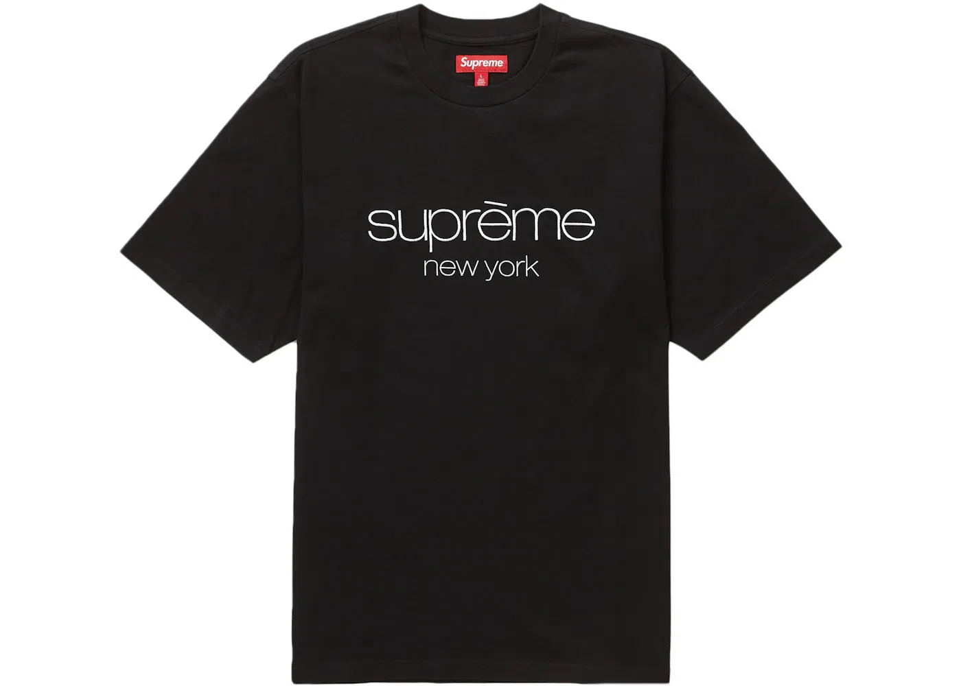 Мужская футболка с принтом Supreme Classic Logo S/S Top, Black