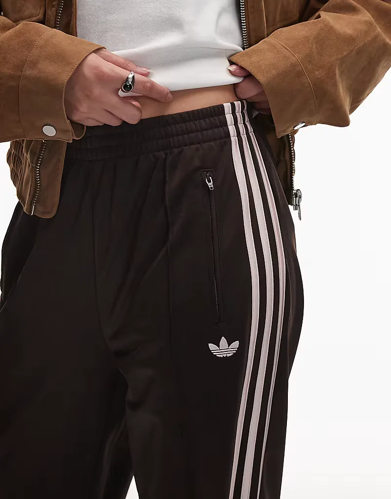 Спортивные брюки Adidas Originals Firebird коричневого и, розовый — фото 4