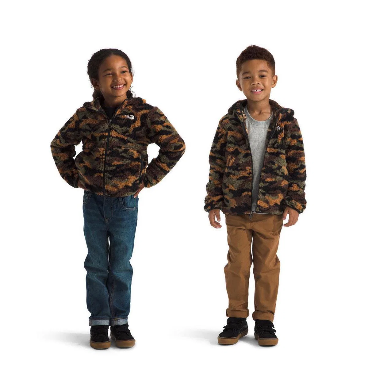 Худи на молнии с капюшоном и ушками Campshire The North Face, TNF Black TNF Camo Small Print