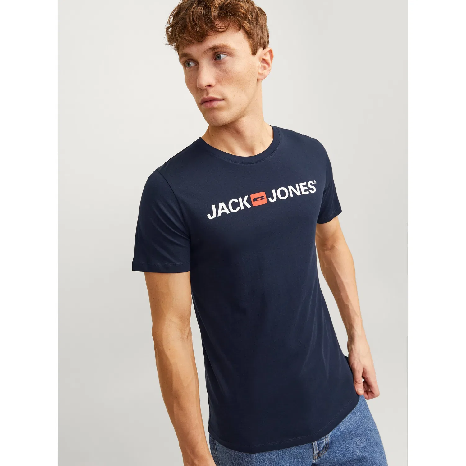 Детская футболка с принтом Jack & Jones, Navy — фото 3