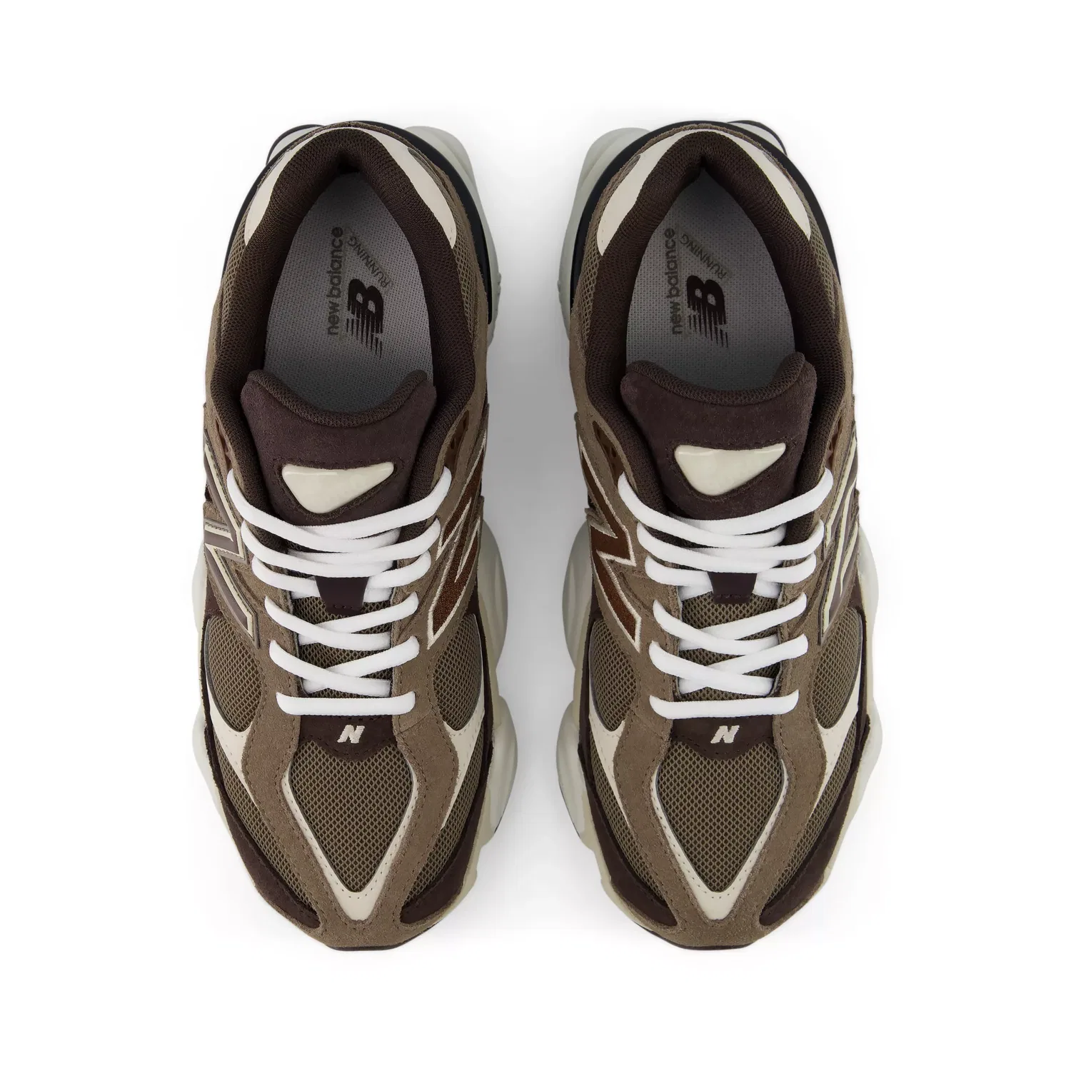 Детские кроссовки New Balance 9060 Lace, Thunder Brown With Black Coffee — фото 4