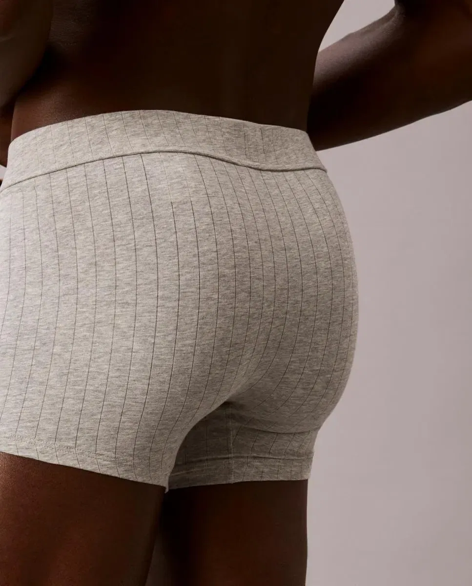 Мужские боксеры хлопковые Calvin Klein, Gris — фото 4