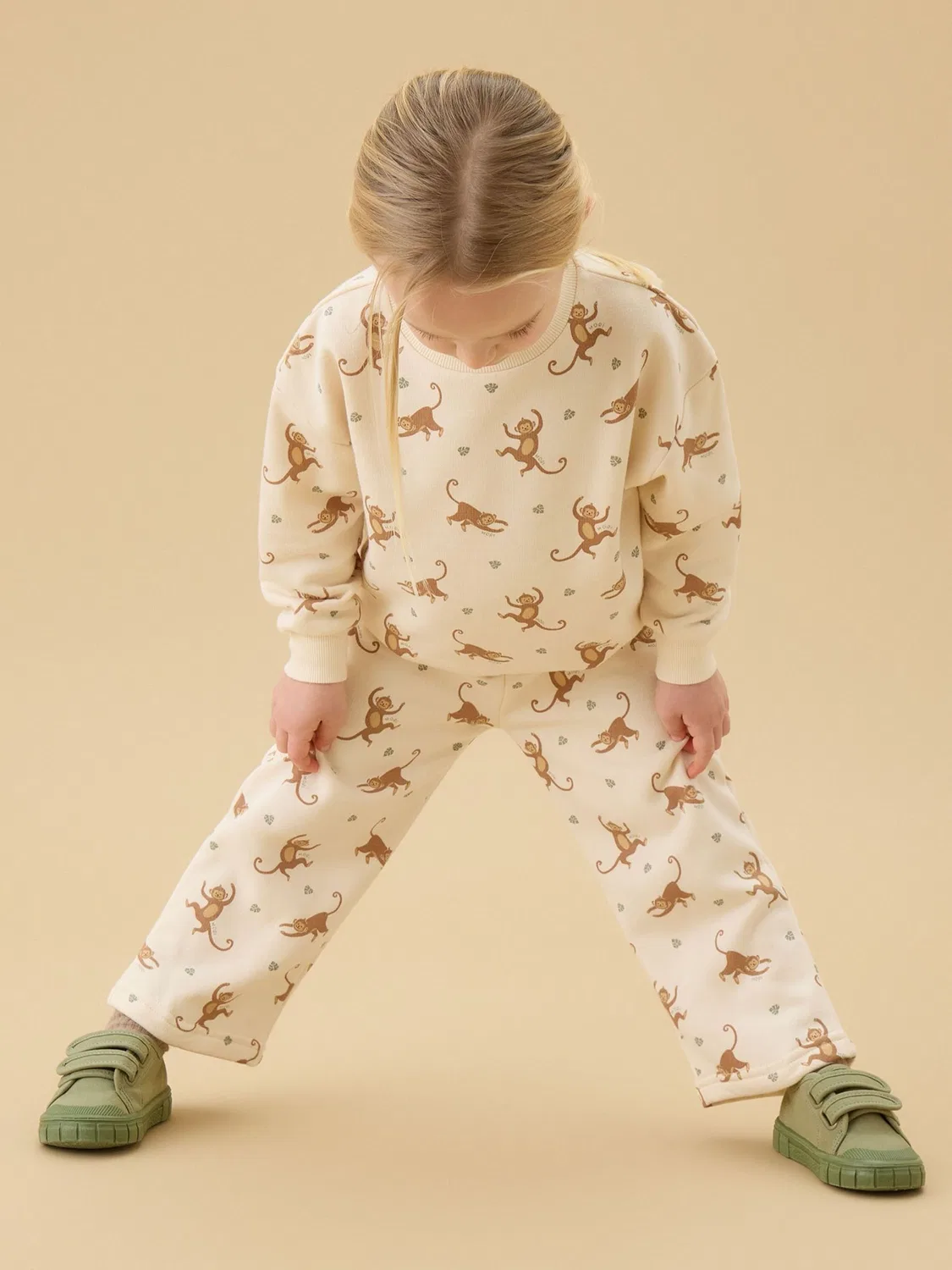 Джоггеры Happy Monkeys Supersoft Mori, кремовый