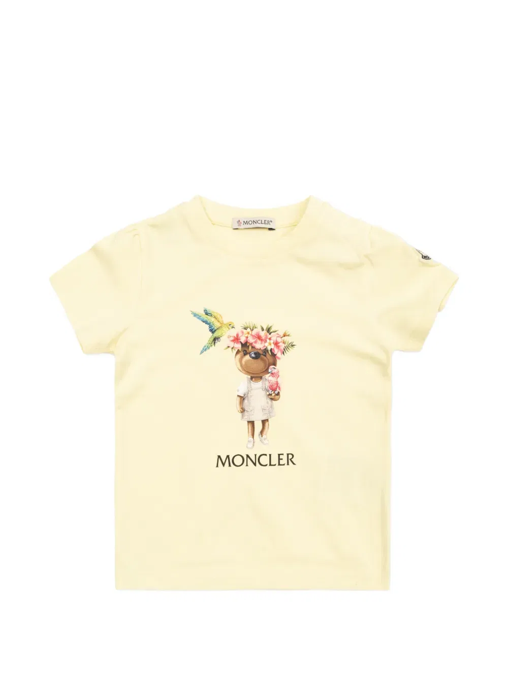 Детская футболка с графическим принтом Moncler Enfant, желтый