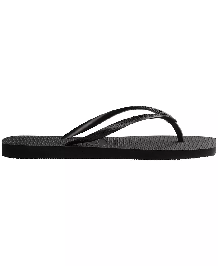 Женские узкие квадратные сандалии Havaianas, черный — фото 3