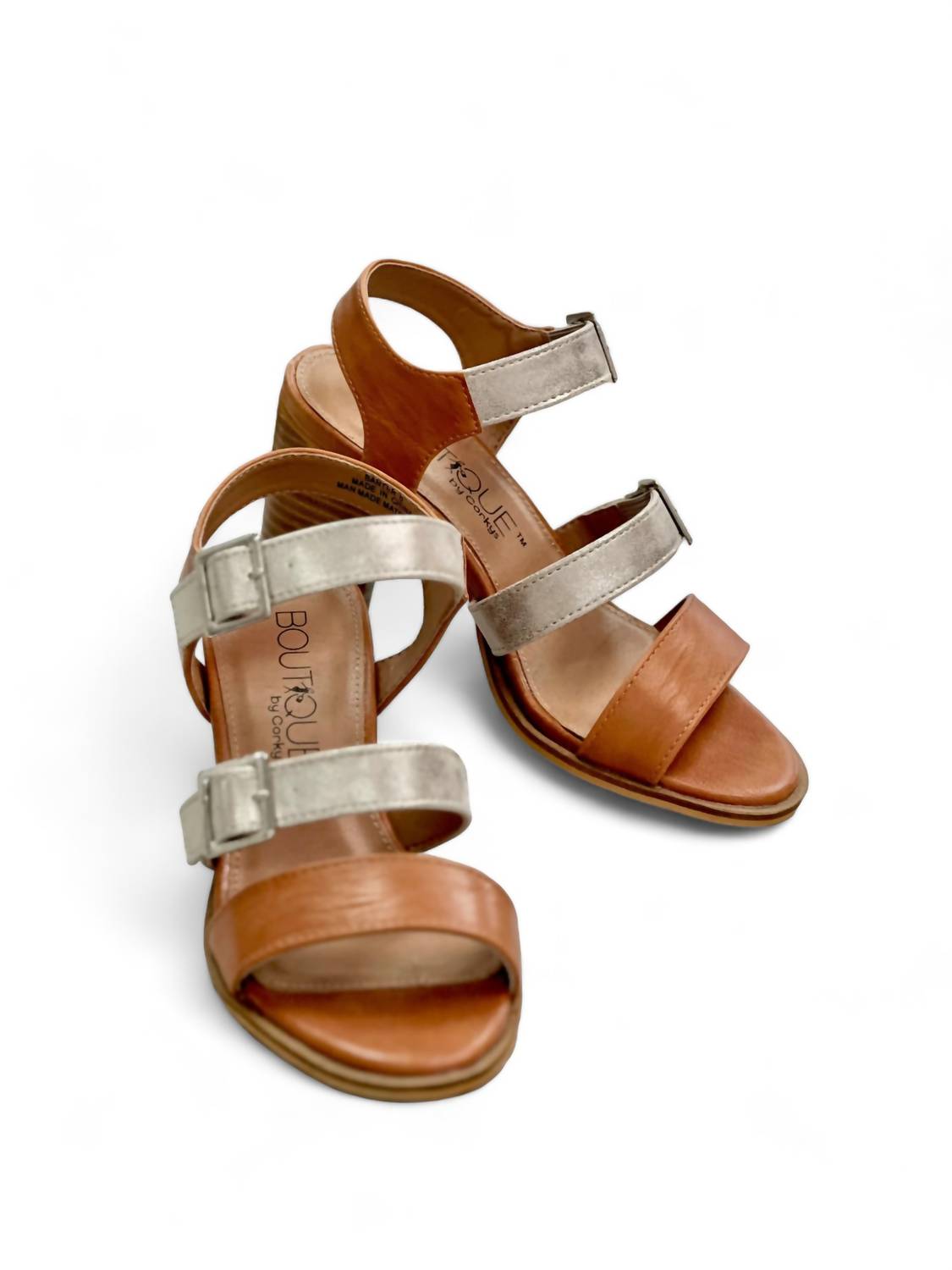 Босоножки на каблуке Banter Block Heel цвета коньяка Boutique By Corkys, цвет cognac — фото 2