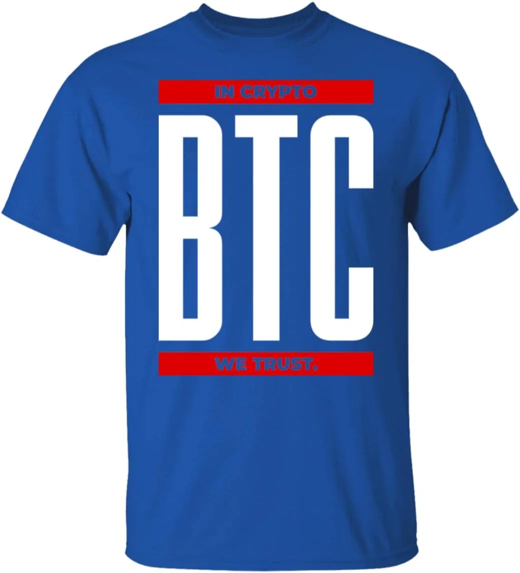 Мужская футболка с принтом Bitcoin Generic, Maroon — фото 4