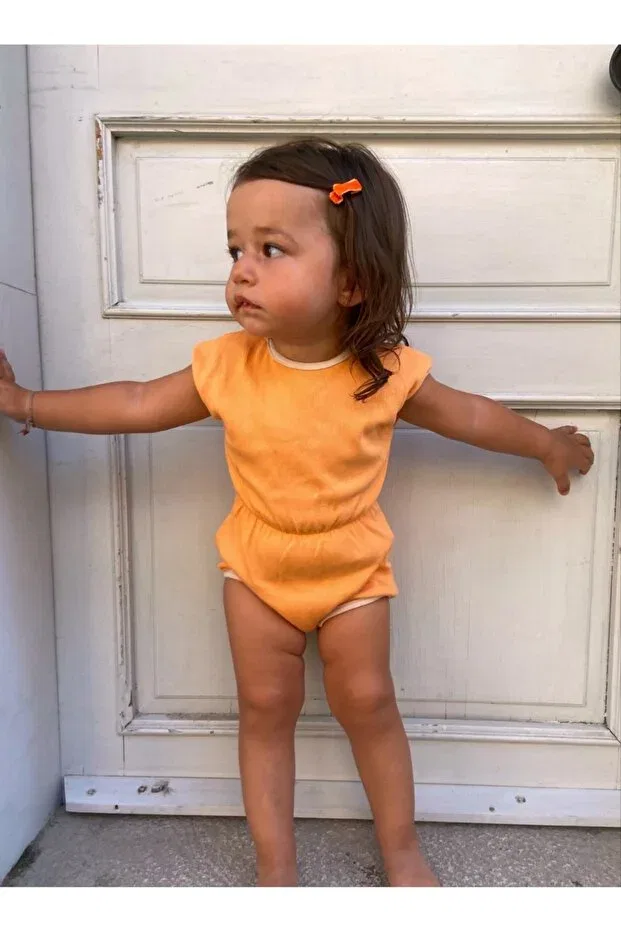 Детское боди для новорожденных хлопковый Eyc Baby, Orange