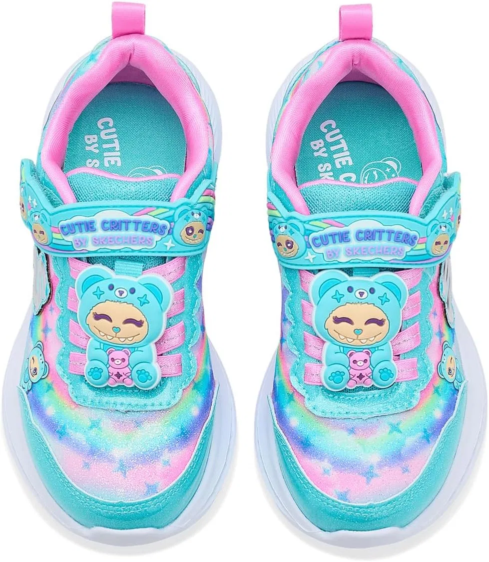 Детские кроссовки для девочек Cutie Critters Skechers, Turquoise/Multi — фото 2