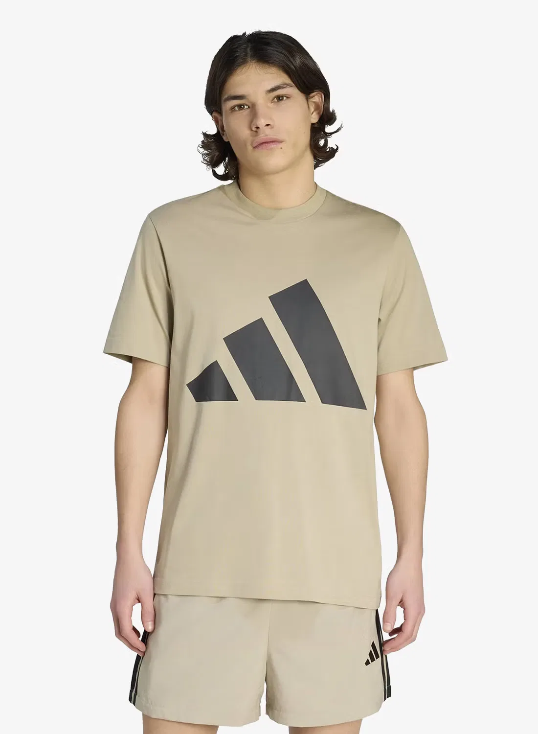 Футболка с принтом Big logo Adidas, черный