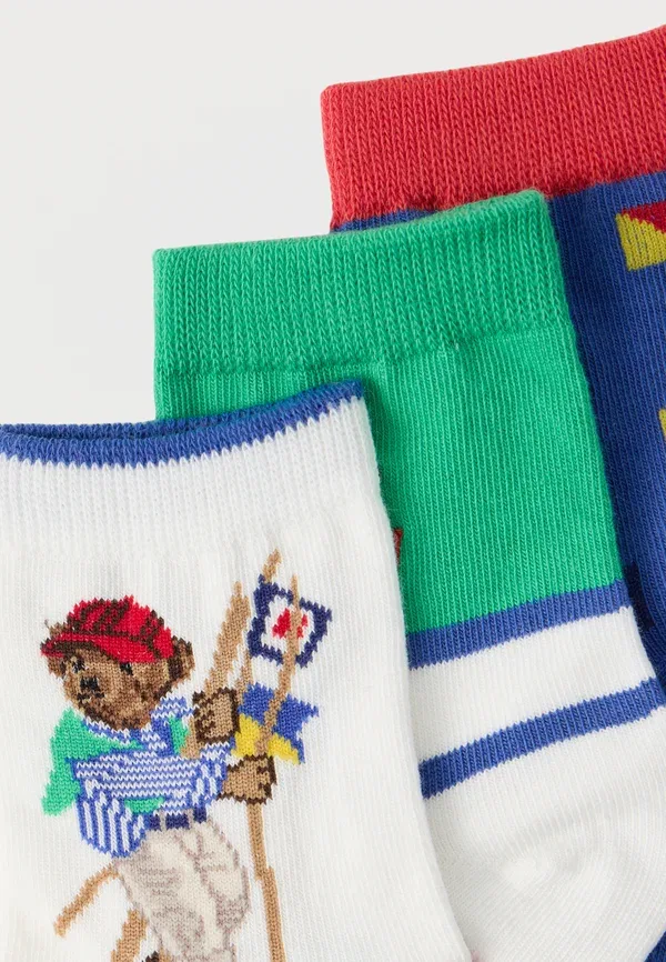 Носки комплект 3 пары Sailing Polo Ralph Lauren, белый/зеленый — фото 2