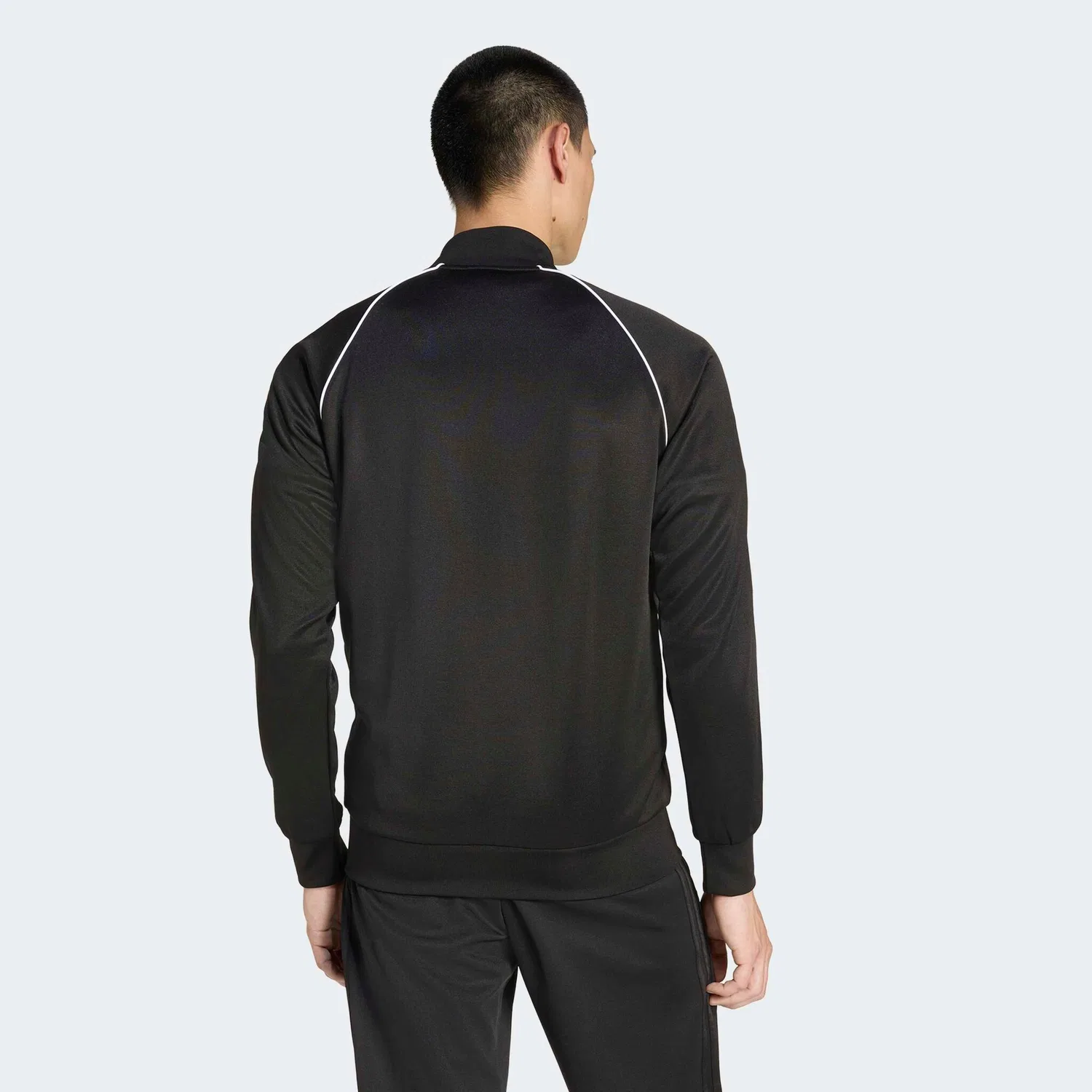 Мужская тренировочная куртка с бомбер-воротником Adidas Originals, Black — фото 3