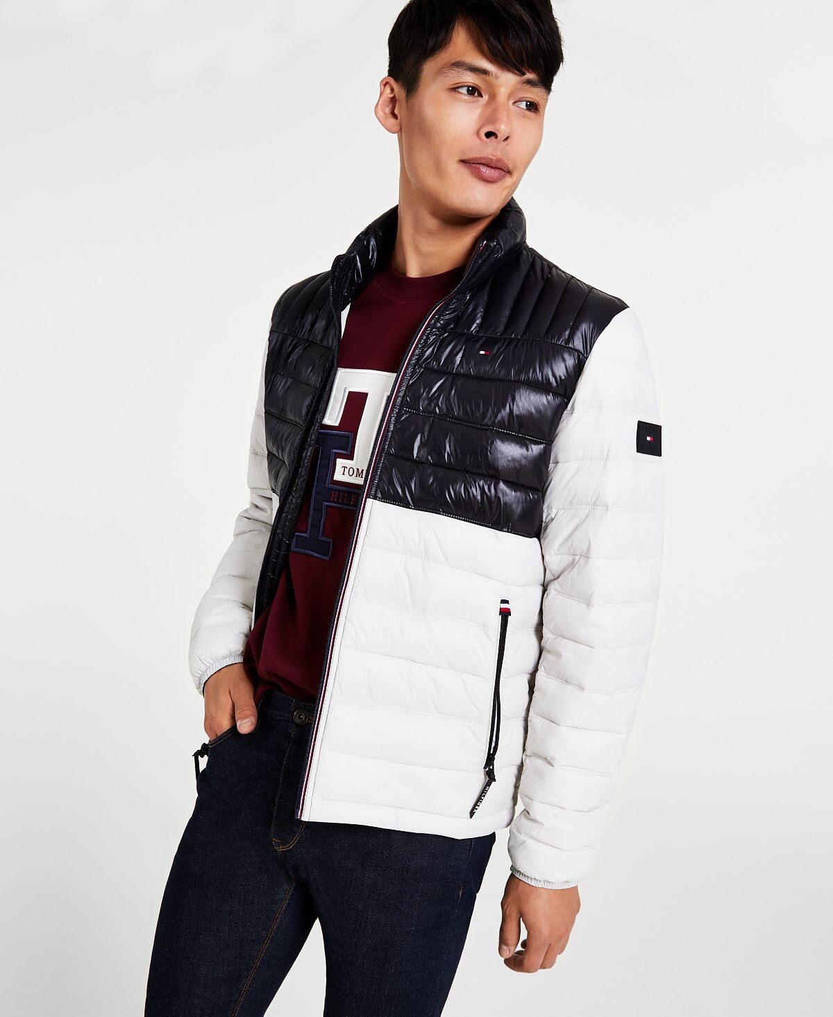 

Мужская стеганая куртка-пуховик packable Tommy Hilfiger, мульти