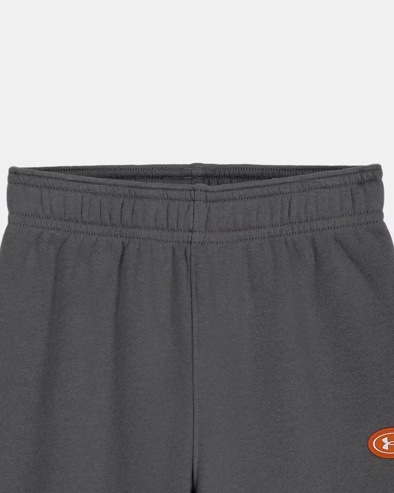 Комплект для мальчиков из флиса, худи и джоггеры, UA Rival Colorblock UnderArmour, Outrageous Orange/White — фото 2