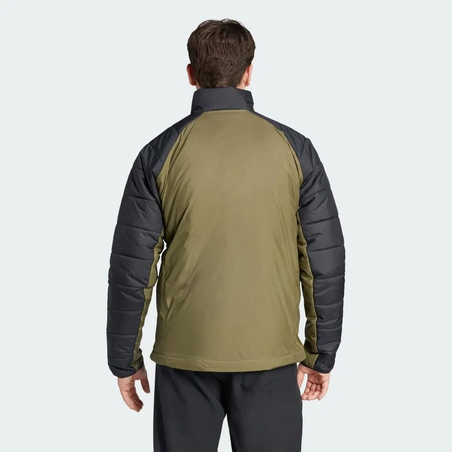 Куртка-пуховик TERREX Multi Synthetic Insulated Jacket adidas, Черно-зеленый — фото 2