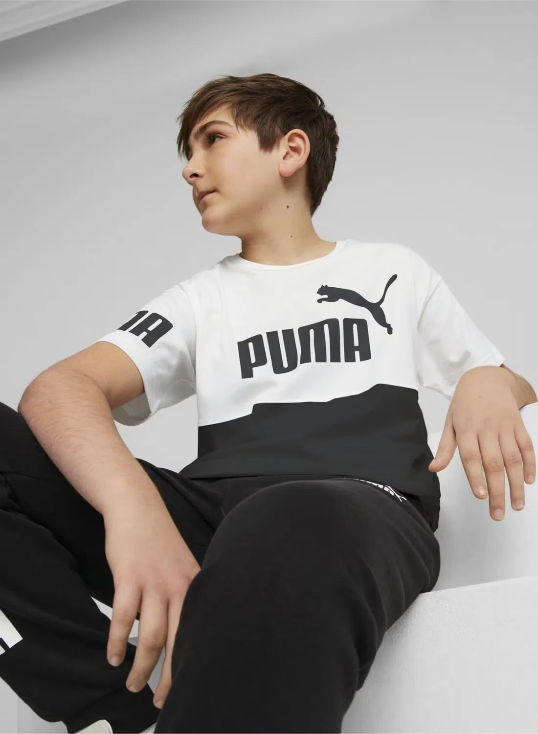 Футболка с принтом Power Puma, белый