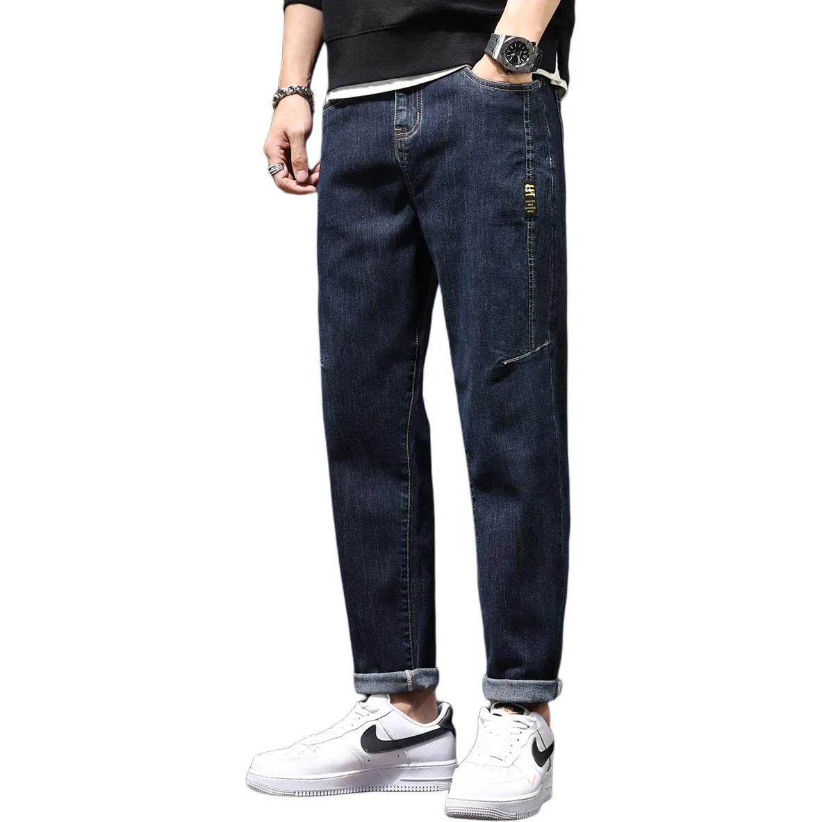 Детские джинсы прямого кроя Tonlion, Navy Blue
