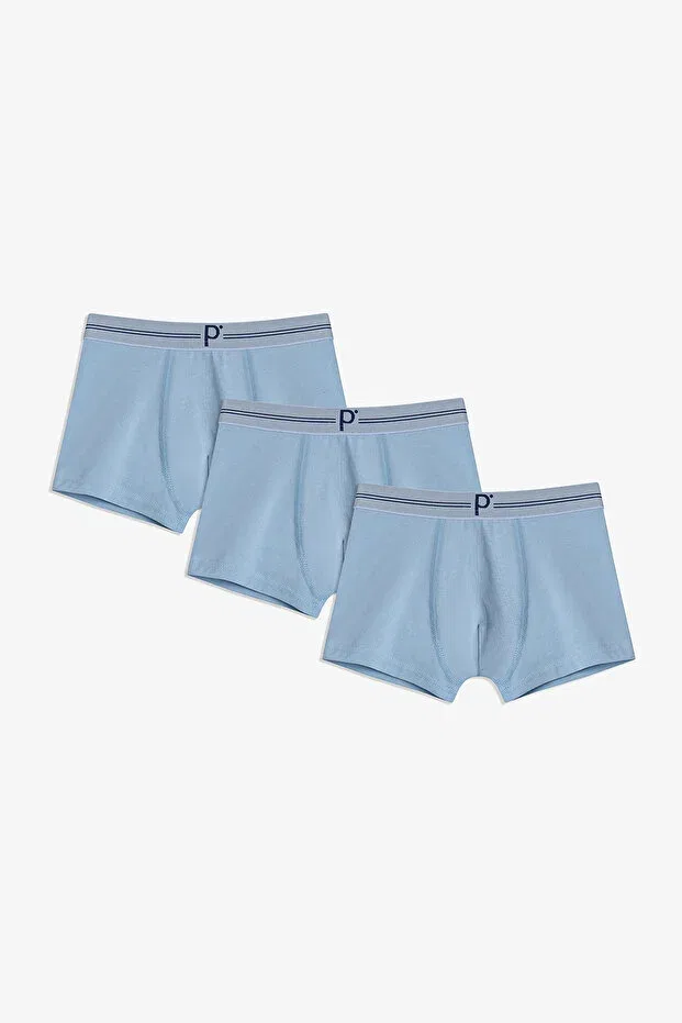 Детские боксеры для мальчиков хлопковые комплект 3 шт Penti, Light Blue